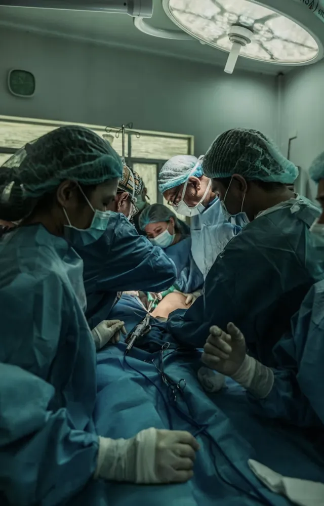Clinicians at work