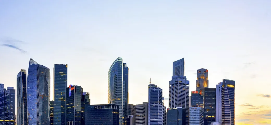 The Singapore skyline